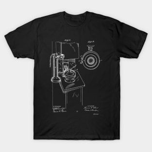 Telephone Vintage Patent Hand Drawing T-Shirt